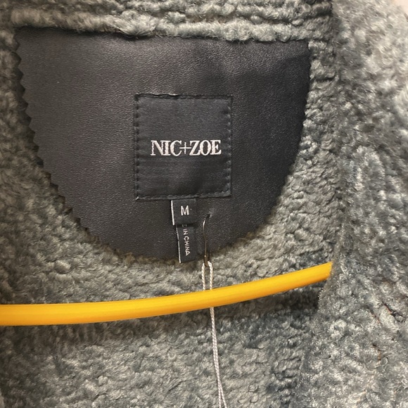 Nic and Zoe Heritage Faux Suede and Faux Leather Sherpa Vest - Picture 3 of 3